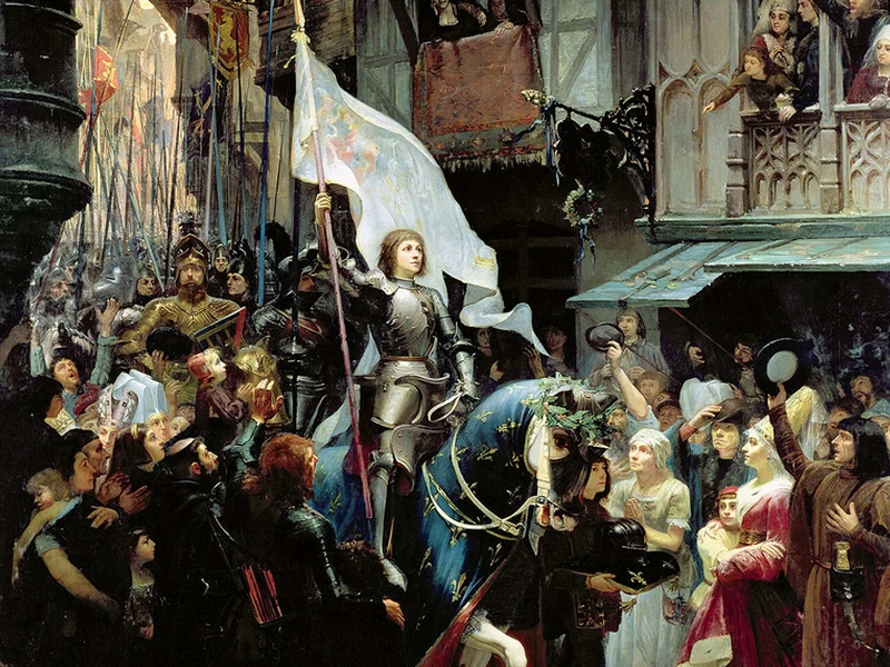 1855-Jean-Jacques Scherrer - Ingresso di Giovanna d'Arco a Orléans (1887)